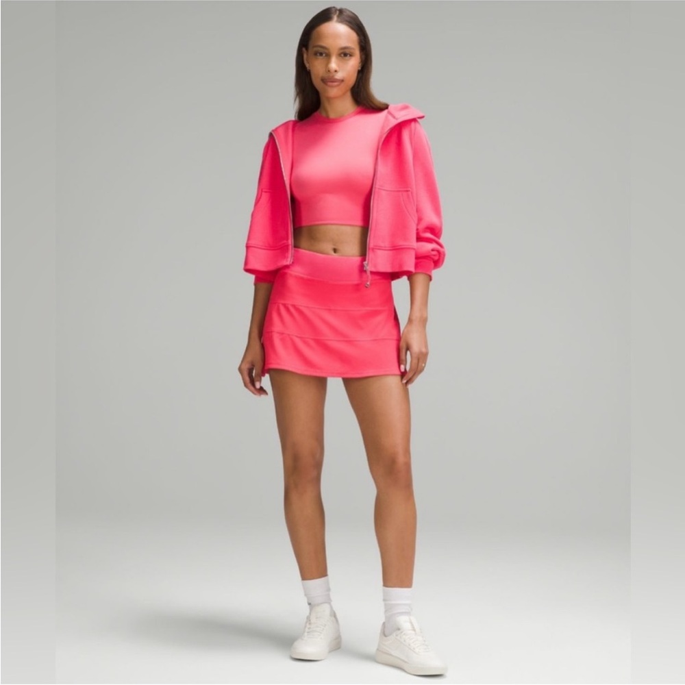 Lululemon Wundermost Ultra Soft Nulu crewneck cropped T shirt